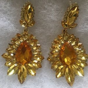 Yellow earrings